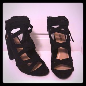 JustFab heeled sandals 8.5